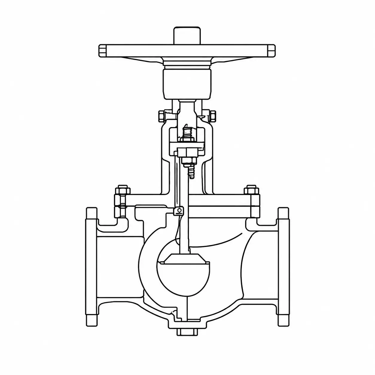Ball Valve with Guide Rail