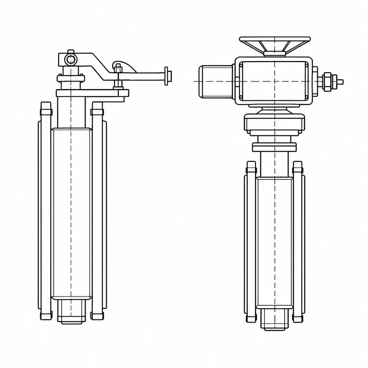 Custom Butterfly Valve Design Drawing (2)