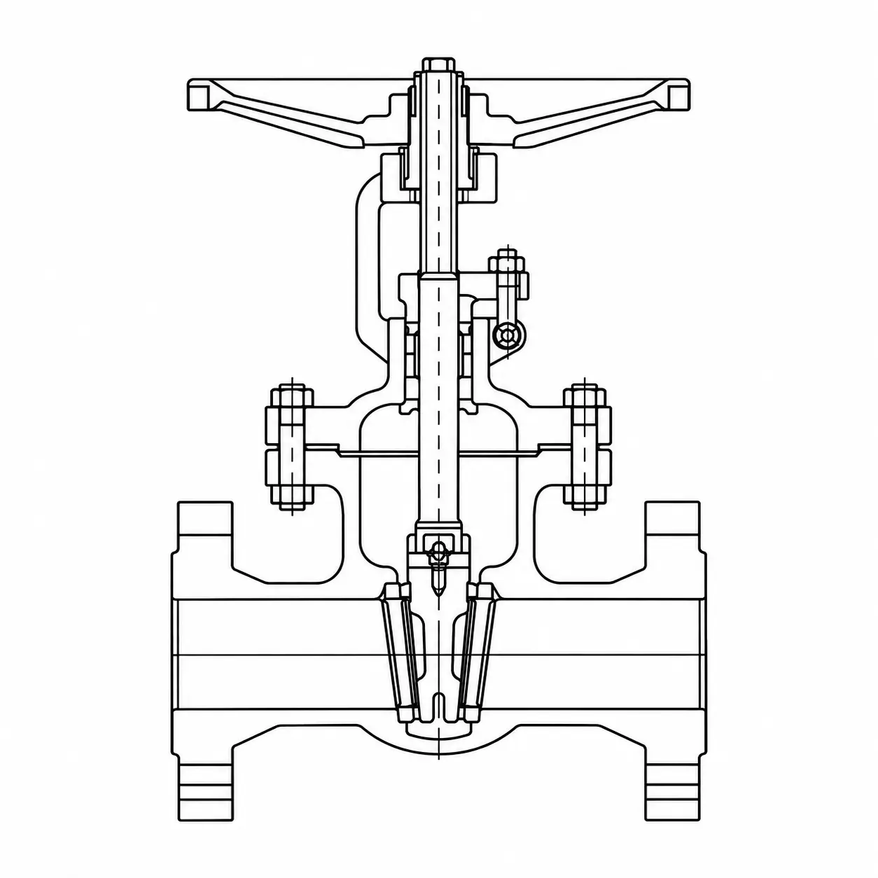 Custom Gate Valve Design Drawing (1)