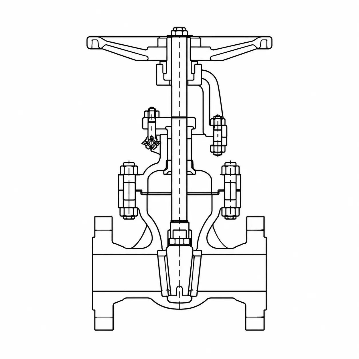 Custom Gate Valve Design Drawing (2)