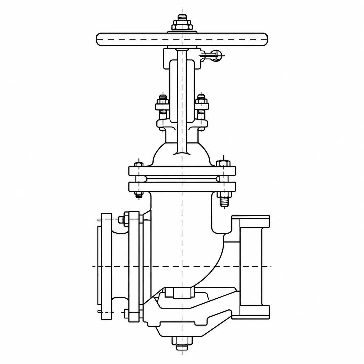 Custom Gate Valve Design Drawing (7)