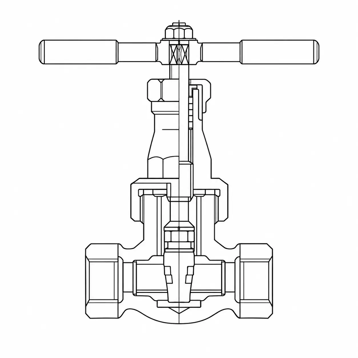 Custom Gate Valve Design Drawing (8)